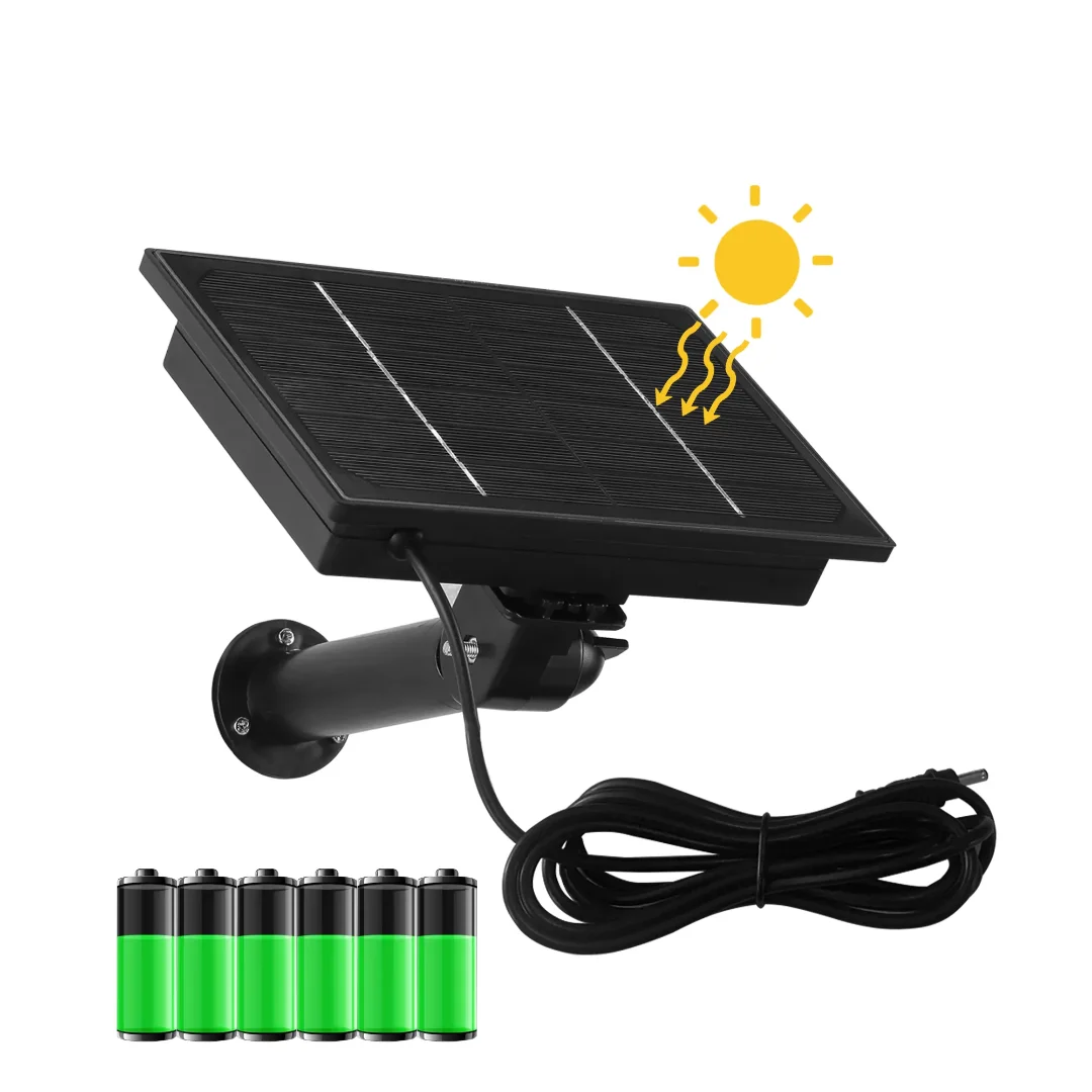 Nexomatic solar panel with rechargeable battery and mounting bracket for an overhead water tank level sensor